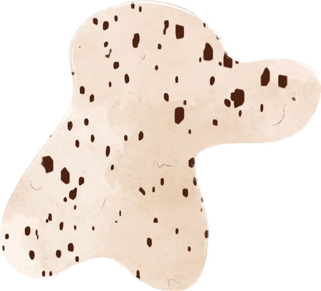 Abstract Beige Watercolor Blob